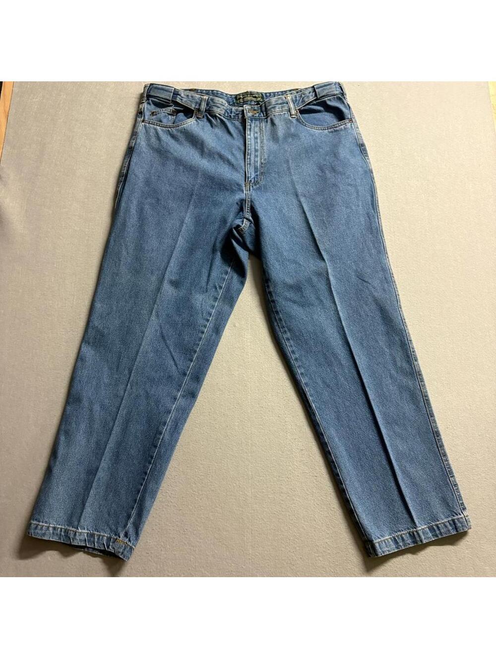 Scandia Woods Adjust-A-Band Jeans Mens 38M Blue Denim Expandable Waist Cotton